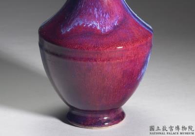 图片[3]-Vase with two handles in imitation Jun-ware glaze, Qing dynasty, Qianlong reign (1736-1795)-China Archive